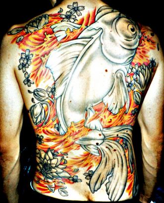 Fish Back Tattoo